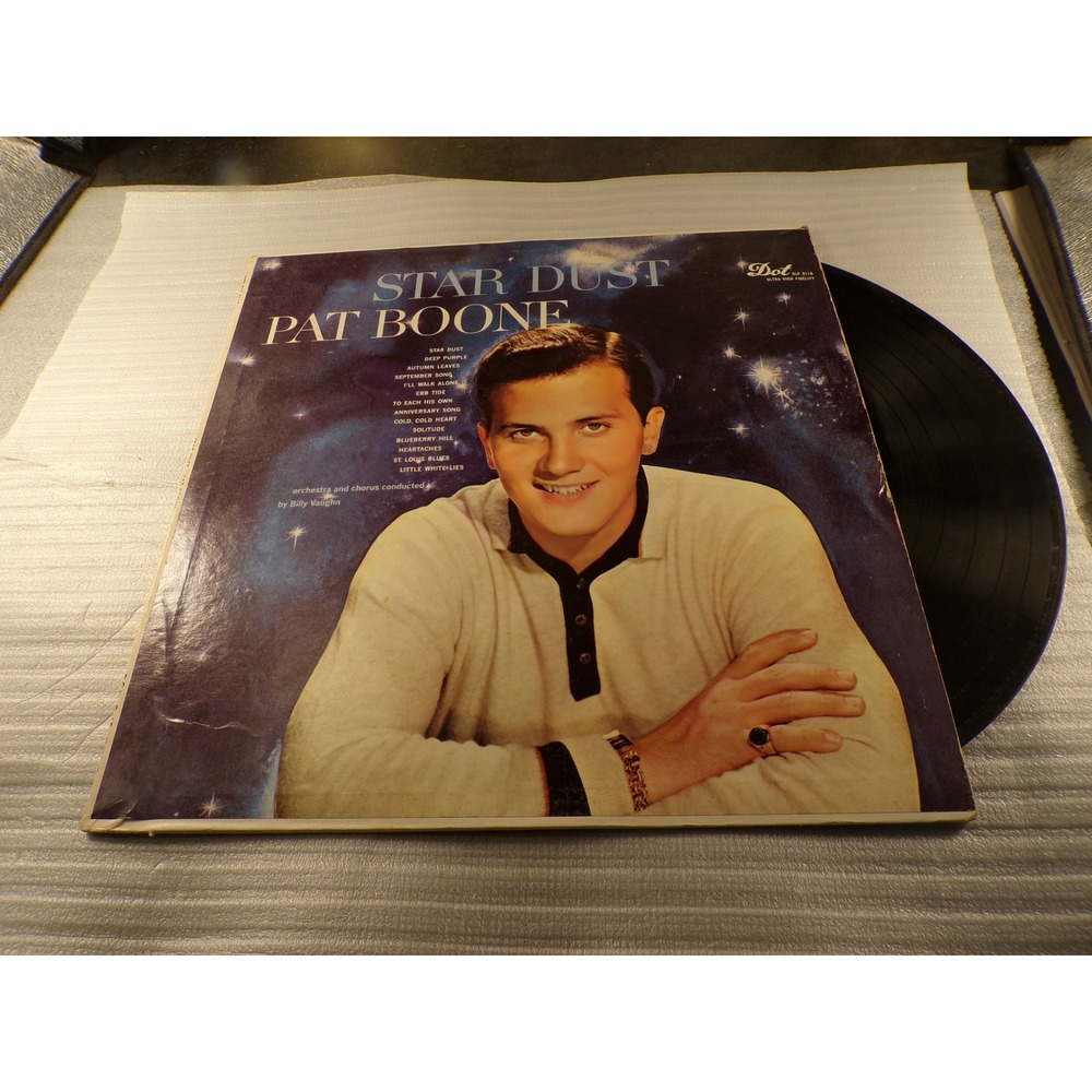 Pat Boone Star Dust Vinyl LP 1958 Dot Records DLP 3118 Vintage Pop Vocal Album